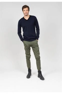 Pulls Pull Col V Pour Homme - CLAP 01V328M - DEELUXEPull CLAP -Vêtements Homme Soldes Magasin pull clap 7