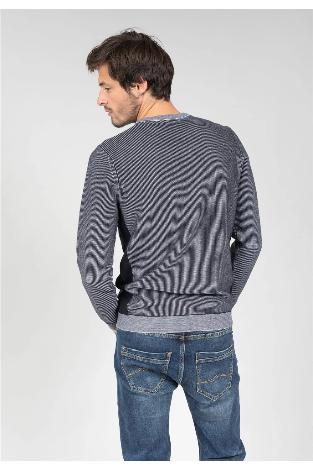 Pulls & Sweats Homme Pull Jacquard En Coton Pour Homme - DEMPSEY 01V306M - DEELUXEPull DEMPSEY 6 Pulls & Sweats Homme Pull Jacquard En Coton Pour Homme - DEMPSEY 01V306M - DEELUXEPull DEMPSEY – Image 5