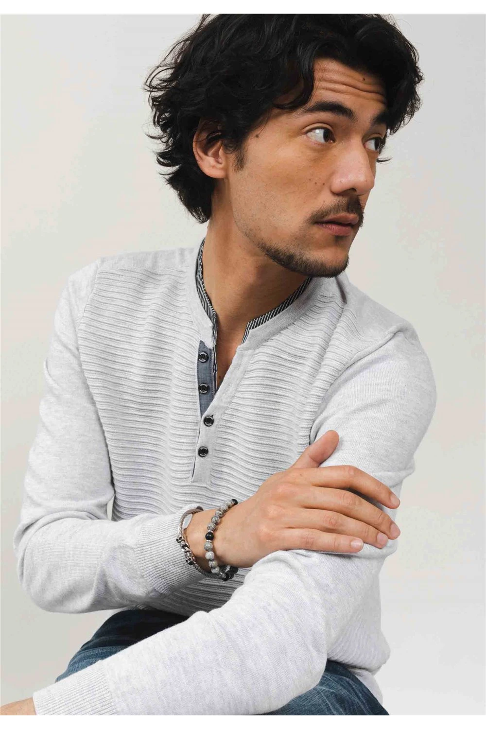 Pulls Pull Col V BoutonnéPull JOYASON 7 Pulls Pull Col V BoutonnéPull JOYASON – Image 5