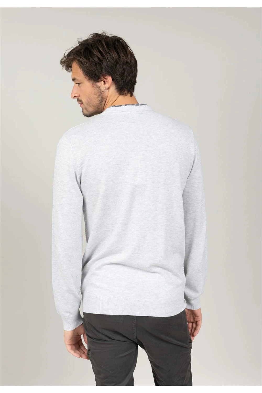 Pulls Pull Col V Boutonné Pour Homme - JOYASON 01V304M - DEELUXEPull JOYASON 6 Pulls Pull Col V Boutonné Pour Homme - JOYASON 01V304M - DEELUXEPull JOYASON – Image 4