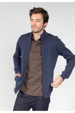 Pulls Gilet Zippé En Maille Pour Homme - LINE 01V312M - DEELUXEPull LINE 10 Pulls Gilet Zippé En Maille Pour Homme - LINE 01V312M - DEELUXEPull LINE -Vêtements Homme Soldes Magasin pull line 2
