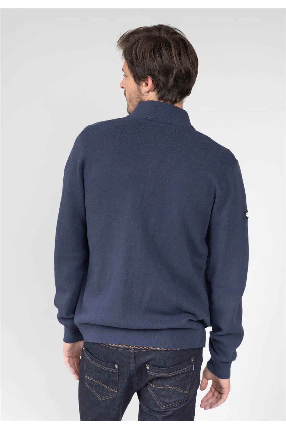 Pulls Gilet Zippé En Maille Pour Homme - LINE 01V312M - DEELUXEPull LINE 6 Pulls Gilet Zippé En Maille Pour Homme - LINE 01V312M - DEELUXEPull LINE – Image 4