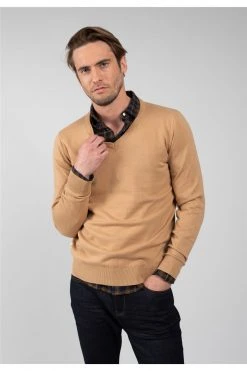 Pulls Pull Col V En Coton Bio Pour Homme - VIAN 01V314M - DEELUXEPull VIAN