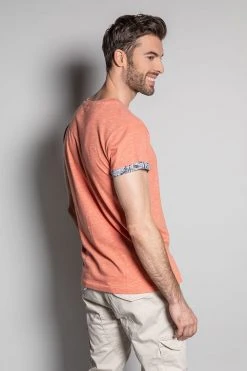 T-shirts T-shirt Chiné Avec Poche Imprimée Pour Homme - SHAMAR S20195 - DEELUXET-SHIRT SHAMAR -Vêtements Homme Soldes Magasin shamar 3