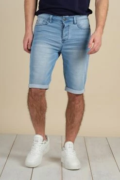Shorts & Bermudas Short Slim En Jean Délavé Pour Homme - BART S21JG854M - DEELUXEShort BART