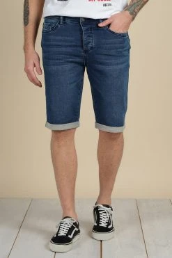 Shorts & Bermudas Short Slim En Jean Délavé Pour Homme - BART S21JG855M - DEELUXEShort BART