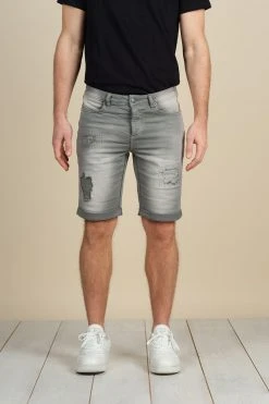 Shorts & Bermudas Short Slim Jogg Jean Délavé Pour Homme - BULLET S21JG860M - DEELUXEShort BULLET -Vêtements Homme Soldes Magasin short bullet 11