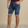 Shorts & Bermudas Short Slim Jogg Jean Délavé Pour Homme - BULLET S21JG851M - DEELUXEShort BULLET -Vêtements Homme Soldes Magasin short bullet 4