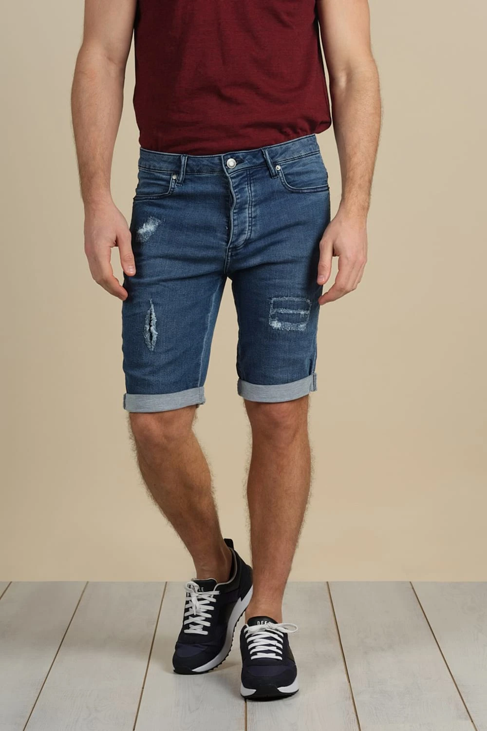 Shorts & Bermudas Short Slim Jogg Jean Délavé Pour Homme - BULLET S21JG851M - DEELUXEShort BULLET 5 Shorts & Bermudas Short Slim Jogg Jean Délavé Pour Homme - BULLET S21JG851M - DEELUXEShort BULLET – Image 3