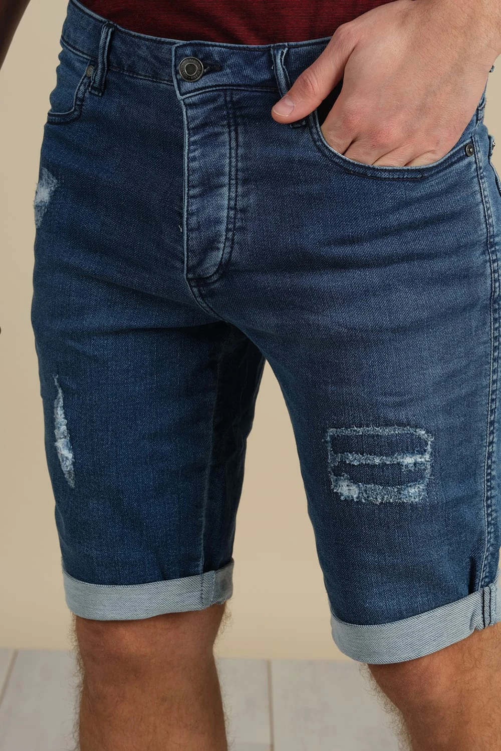 Shorts & Bermudas Short Slim Jogg Jean Délavé Pour Homme - BULLET S21JG851M - DEELUXEShort BULLET 7 Shorts & Bermudas Short Slim Jogg Jean Délavé Pour Homme - BULLET S21JG851M - DEELUXEShort BULLET – Image 5