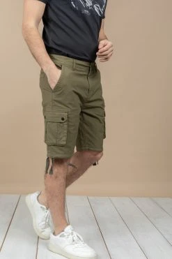 Shorts & Bermudas Bermuda Cargo Coupe Loose Pour Homme - FOSTER S21715M - DEELUXEShort FOSTER -Vêtements Homme Soldes Magasin short foster 11