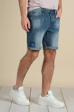 Shorts & Bermudas Short Relaxed Fit En Jean Délavé Pour Homme - SOYA S21J804M - DEELUXEShort SOYA