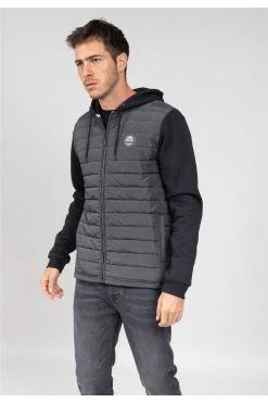 Sweats Sweat Zippé à Capuche Bi-matière Pour Homme - FEELING 01V583M - DEELUXESweat FEELING