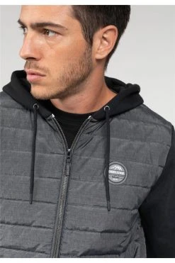 Sweats Sweat Zippé à Capuche Bi-matière Pour Homme - FEELING 01V583M - DEELUXESweat FEELING -Vêtements Homme Soldes Magasin sweat feeling 4