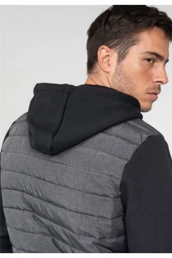 Sweats Sweat Zippé à Capuche Bi-matière Pour Homme - FEELING 01V583M - DEELUXESweat FEELING -Vêtements Homme Soldes Magasin sweat feeling 5