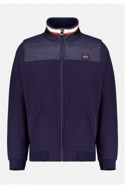 Sweats Sweat Zippé Bi-matière Pour Homme - TRAVEL 01V570M - DEELUXESweat TRAVEL -Vêtements Homme Soldes Magasin sweat travel 1