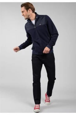 Sweats Sweat Zippé Bi-matière Pour Homme - TRAVEL 01V570M - DEELUXESweat TRAVEL -Vêtements Homme Soldes Magasin sweat travel 2