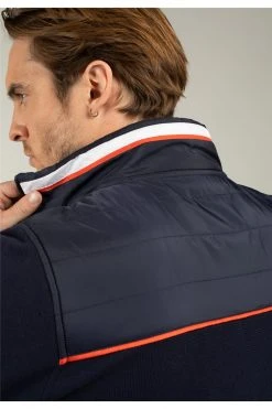 Sweats Sweat Zippé Bi-matière Pour Homme - TRAVEL 01V570M - DEELUXESweat TRAVEL -Vêtements Homme Soldes Magasin sweat travel 5