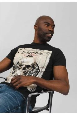 T-shirts Tee-shirt Imrimé Tête De Mort As De PiqueT-Shirt ACE -Vêtements Homme Soldes Magasin t shirt ace 2