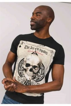 T-shirts Tee-shirt Imrimé Tête De Mort As De PiqueT-Shirt ACE
