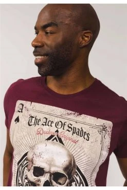 T-shirts Tee-shirt Imrimé Tête De Mort As De PiqueT-Shirt ACE -Vêtements Homme Soldes Magasin t shirt ace 5