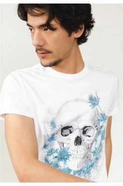 T-shirts Tee-shirt Tête De Mort Chardon Col RondT-Shirt CHARDON -Vêtements Homme Soldes Magasin t shirt chardon 4