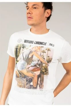 T-shirts T Shirt Homme Tete De Mort Chronicle | Marque Deeluxe T-Shirt CHRONICLE -Vêtements Homme Soldes Magasin t shirt chronicle 5