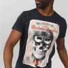 T-shirts T-shirt Dessin Tête De MortT-Shirt CLEM -Vêtements Homme Soldes Magasin t shirt clem