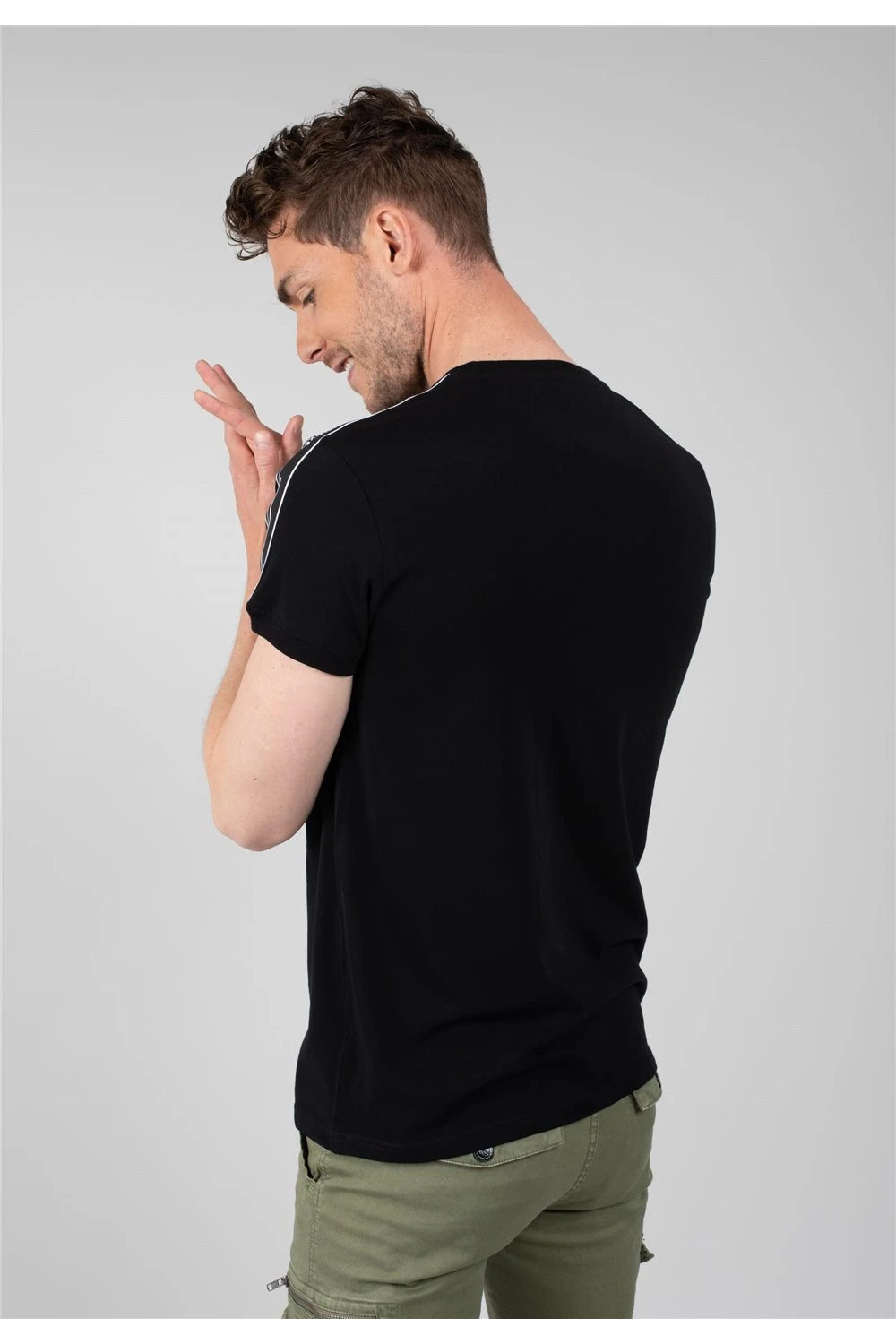 T-shirts T-shirt Avec Bandes Sérigraphiées Pour Homme - COLT 01V146M - DEELUXET-Shirt COLT 7 T-shirts T-shirt Avec Bandes Sérigraphiées Pour Homme - COLT 01V146M - DEELUXET-Shirt COLT – Image 5