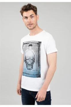 Vêtements Homme Soldes Magasin 17 T-shirts T-shirt Dessin Tête De Mort Pour Homme - CRYS 01V168M - DEELUXET-Shirt CRYS