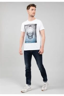 T-shirts T-shirt Dessin Tête De Mort Pour Homme - CRYS 01V168M - DEELUXET-Shirt CRYS -Vêtements Homme Soldes Magasin t shirt crys 8
