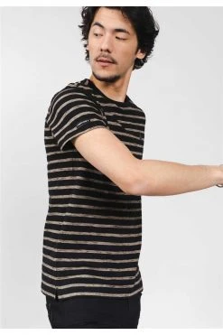 T-shirts Tee-shirt à Rayures Col Rond Manches CourtesT-Shirt DALSO 10 T-shirts Tee-shirt à Rayures Col Rond Manches CourtesT-Shirt DALSO -Vêtements Homme Soldes Magasin t shirt dalso 2