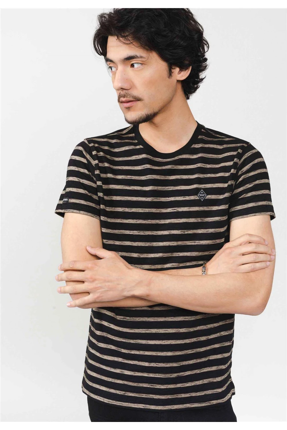 T-shirts Tee-shirt à Rayures Col Rond Manches CourtesT-Shirt DALSO 6 T-shirts Tee-shirt à Rayures Col Rond Manches CourtesT-Shirt DALSO – Image 4