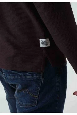 T-shirts Tee-shirt Col V Boutons Manches LonguesT-Shirt DERREN -Vêtements Homme Soldes Magasin t shirt derren 11