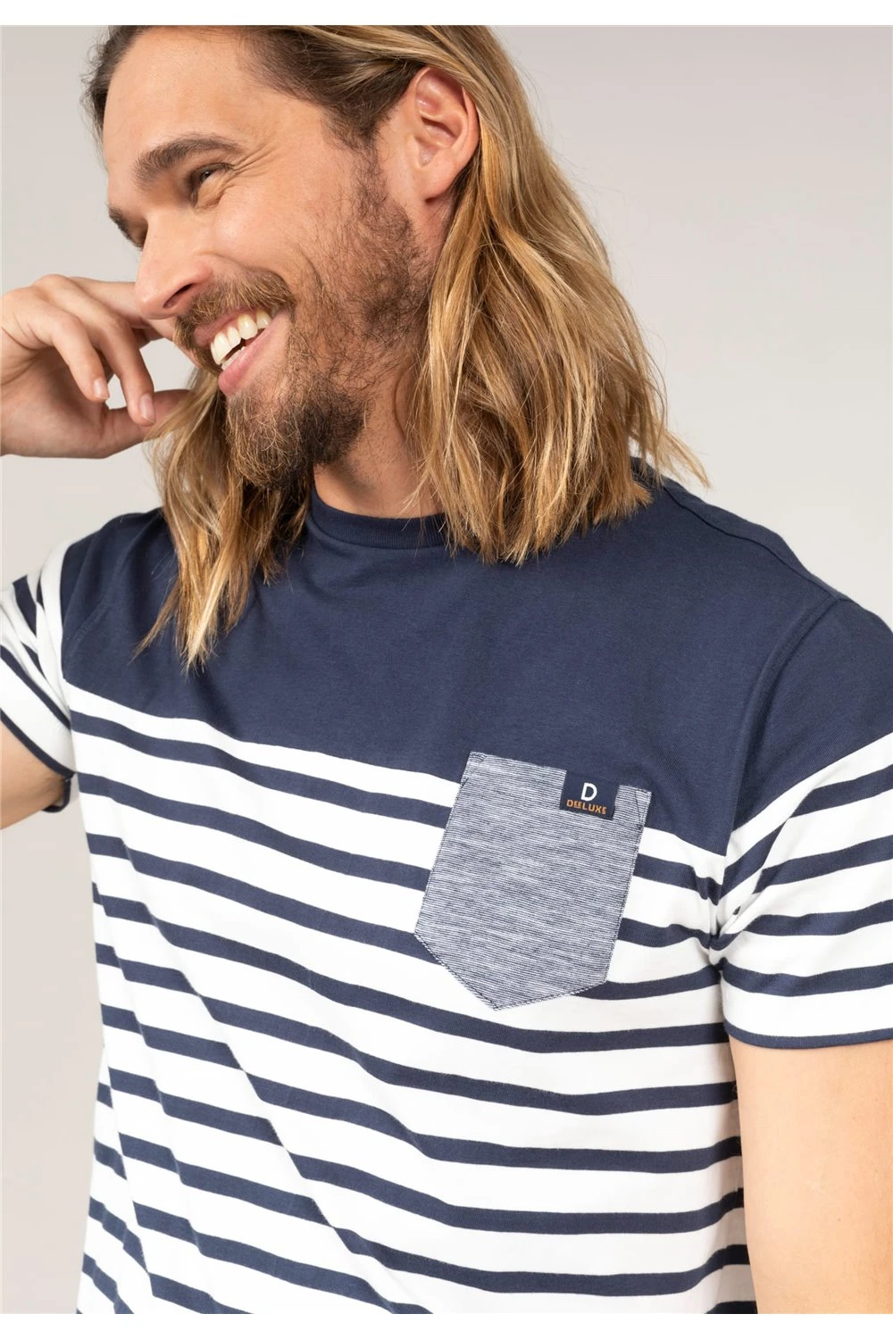 T-shirts T-shirt à Rayures Pour Homme - DIXON 01V138M - DEELUXET-Shirt DIXON 7 T-shirts T-shirt à Rayures Pour Homme - DIXON 01V138M - DEELUXET-Shirt DIXON – Image 5