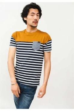 T-shirts T-shirt à RayuresT-Shirt DIXON -Vêtements Homme Soldes Magasin t shirt dixon 3