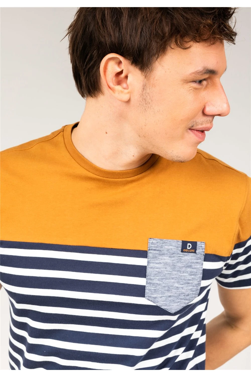 T-shirts T-shirt à Rayures Pour Homme - DIXON 01V138M - DEELUXET-Shirt DIXON 3 T-shirts T-shirt à Rayures Pour Homme - DIXON 01V138M - DEELUXET-Shirt DIXON