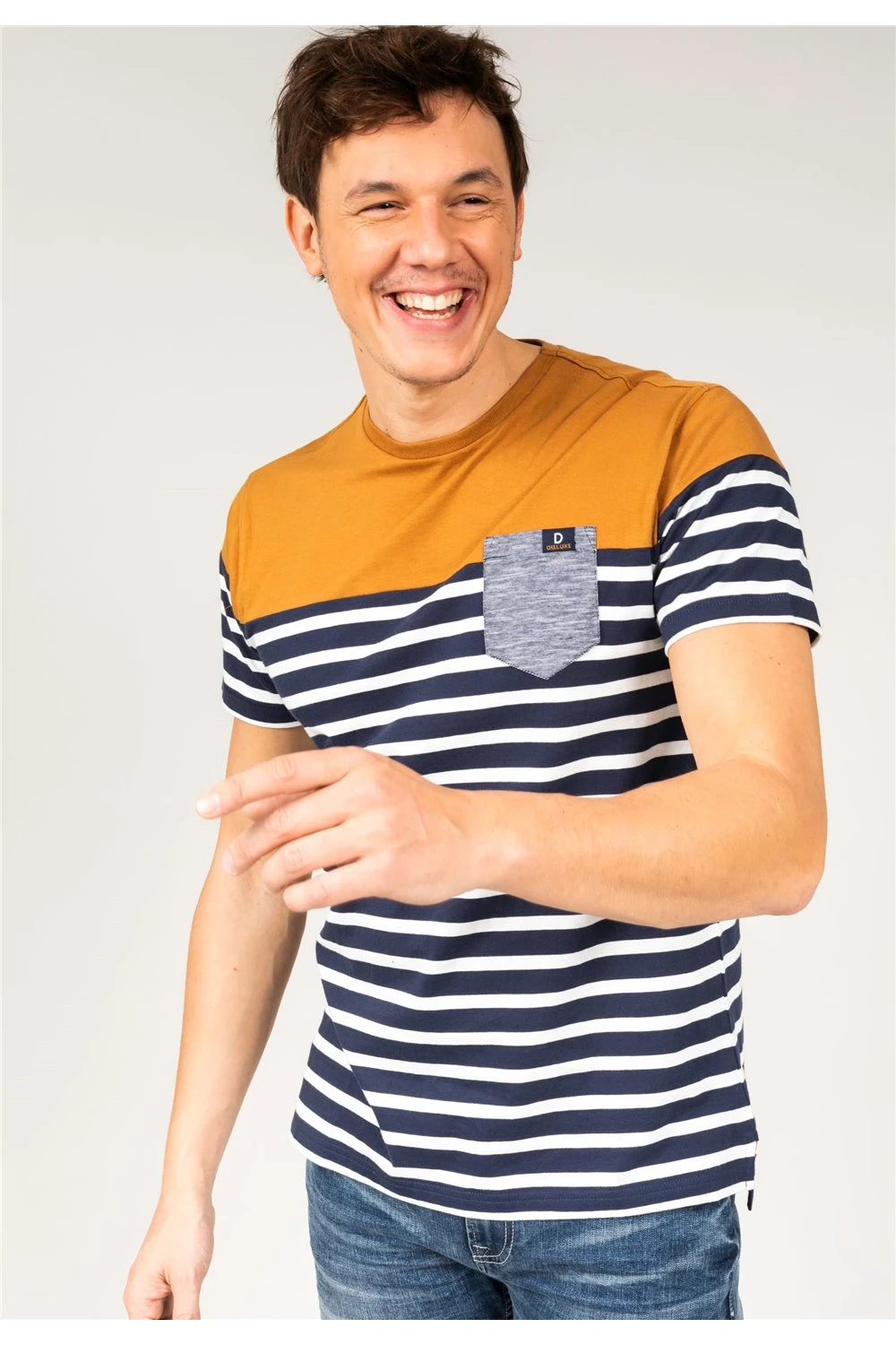 T-shirts T-shirt à Rayures Pour Homme - DIXON 01V138M - DEELUXET-Shirt DIXON 6 T-shirts T-shirt à Rayures Pour Homme - DIXON 01V138M - DEELUXET-Shirt DIXON – Image 4