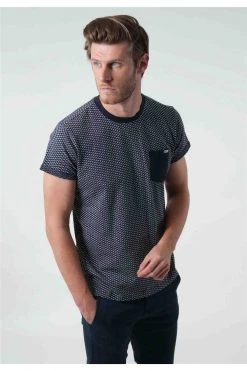 T-shirts Tee-shirt à Motifs Col V Avec Poche Plaquée BicoloreT-Shirt EARSON -Vêtements Homme Soldes Magasin t shirt earson 2