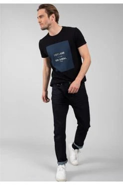 T-shirts T-shirt à Logo Pour Homme - EDO 01V195M - DEELUXET-Shirt EDO 11 T-shirts T-shirt à Logo Pour Homme - EDO 01V195M - DEELUXET-Shirt EDO -Vêtements Homme Soldes Magasin t shirt edo 3