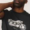 T-shirts Tee-shirt Imprimé Moto Devant à Col RondT-Shirt FREEMIND -Vêtements Homme Soldes Magasin t shirt freemind