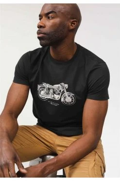 T-shirts Tee-shirt Imprimé Moto Devant à Col RondT-Shirt FREEMIND -Vêtements Homme Soldes Magasin t shirt freemind 2