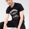 T-shirts T-shirt Imprimé Moto Pour Homme - GARAGE 01V129M - DEELUXET-Shirt GARAGE -Vêtements Homme Soldes Magasin t shirt garage