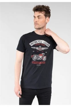 T-shirts T-shirt Imprimé Moto Pour Homme - GARAGE 01V129M - DEELUXET-Shirt GARAGE -Vêtements Homme Soldes Magasin t shirt garage 2