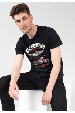 T-shirts T-shirt Imprimé Moto Pour Homme - GARAGE 01V129M - DEELUXET-Shirt GARAGE