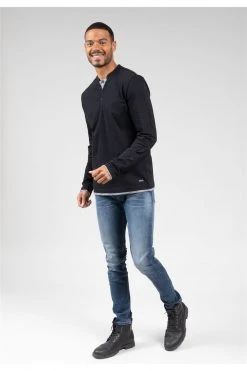 T-shirts T-shirt Manches Longues Col Tunisien Pour Homme - GLAZING 01V114M - DEELUXET-Shirt GLAZING 13 T-shirts T-shirt Manches Longues Col Tunisien Pour Homme - GLAZING 01V114M - DEELUXET-Shirt GLAZING -Vêtements Homme Soldes Magasin t shirt glazing 11