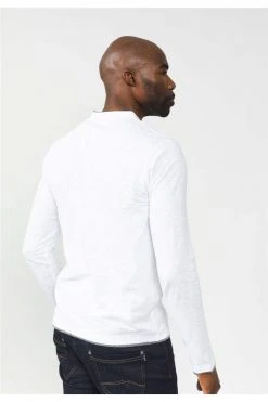 T-shirts T-shirt Manches Longues Col TunisienT-Shirt GLAZING -Vêtements Homme Soldes Magasin t shirt glazing 4