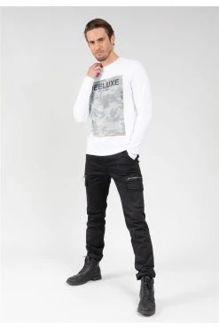 T-shirts T-shirt Manches Longues Camouflage Pour Homme - KUROSON 01V185M - DEELUXET-Shirt KUROSON -Vêtements Homme Soldes Magasin t shirt kuroson 3