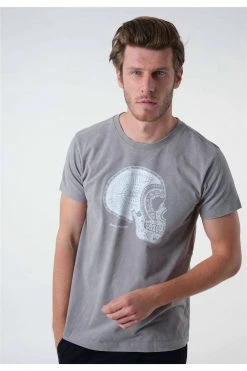 T-shirts Tee-shirt Tête De Mort Col Rond Manches CourtesT-Shirt LEADER -Vêtements Homme Soldes Magasin t shirt leader 4