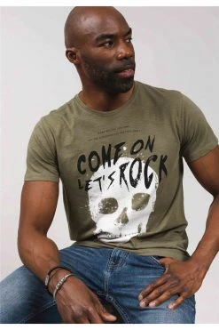 T-shirts Tee-shirt Tête De Mort Col Rond Manches CourtesT-Shirt MELVIN -Vêtements Homme Soldes Magasin t shirt melvin 3